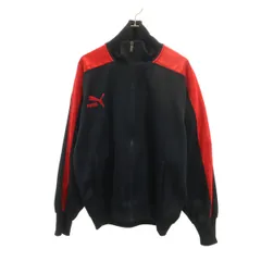 PUMA プーマ 90s 日本製 オールド ヒットユニオン ストライプ柄 トラックジャケット ブラック ジャージ メンズ 古着