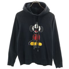 NUMBER(N)INE ナンバーナイン 00s Disney ディズニー コラボ 初期 ミッキーマウス 長袖 スウェットパーカー 2 ブラック メンズ 古着