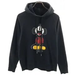 NUMBER(N)INE ナンバーナイン 00s Disney ディズニー コラボ 初期 ミッキーマウス 長袖 スウェットパーカー 2 ブラック メンズ 古着