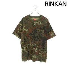 シュプリーム  S/S Pocket Tee ロゴ刺繍カモ柄ポケットTシャツ メンズ XL