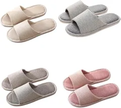 To all Genie スリッパ 来客用 4足セット おしゃれ 室内 洗える レディース メンズ (Free Size)