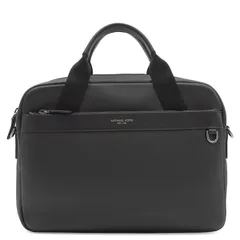 マイケルコース Michael Kors ビジネスバッグ グレイソン スリム ペブルドレザー ブリーフケース レザー ブラック シルバー金具 黒 A4サイズ  33S9MGYA2L 【保存袋】【中古】のサムネイル
