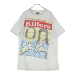 VINTAGE (ヴィンテージ) 90S NATURAL BORN KILLERS 1994 BLOOD LUST MOVIE PROMO ナチュラルボーンキラーズ プリント クルーネック 半袖Tシャツ カットソー ホワイト
