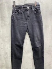 RED CARD レッドカード テーパード デニムパンツ size24/黒  ■■レディース