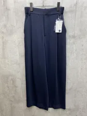 新品 BEAUTY & YOUTH ビューティ&ユース ユナイテッドアローズ ダブルクロスタック ワイド パンツ sizeS/ネイビー  ■◇レディース