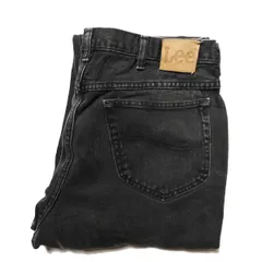 90's 00's リー Lee 200 ブラック デニムパンツ (38x30) 黒 ストレート 90年代 コスタリカ製 オールド 旧タグ アメリカ古着 USED ビンテージ ヴィンテージ