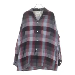 VINTAGE (ヴィンテージ) 60s ARROW CHEVELLA RAYON OPEN COLLAR OMBRE SHIRT アロー レーヨン オンブレ オープンカラー 開襟 長袖 シャツ レッド/ブラック/グレー