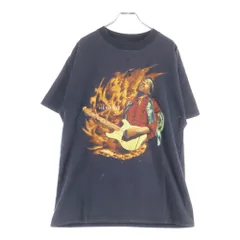 VINTAGE (ヴィンテージ) 00s JIMI HENDRIX ジミー ヘンドリックス フロント プリント Tシャツ 半袖カットソー ブラック