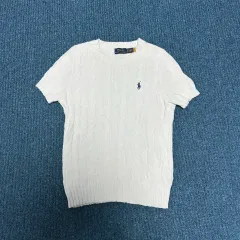 ポロラルフローレン ケーブル 半袖ニット S