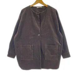 Ciaopanic チャオパニック コーデュロイ ノーカラージャケット sizeF/ブラウン