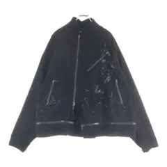 JULIUS (ユリウス) 23SS ダメージペインテッド ジップアップ デニムジャケット ブラック 807BLM4-BKのサムネイル