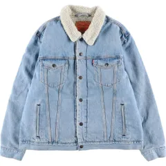 古着 リーバイス Levi's 中綿入り デニムボアジャケット メンズXL相当/eaa616846