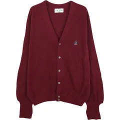 古着 90年代 IZOD アクリルニットカーディガン USA製 メンズM相当 ヴィンテージ/eaa616088