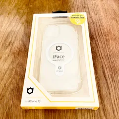 【値下げok】iPhone13用 iFace MagSafe対応 クリア ホワイトカバー ケース