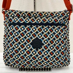 9716　KIPLING　キプリング　ショルダーバッグ　総柄　レディース　軽量　カジュアル　シンプル　ポケット多数