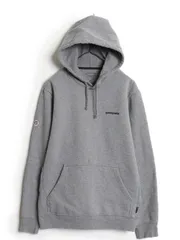 【お得なクーポン配布中!】 パタゴニア プリント スウェット フード パーカー メンズ M レディース L 24年製 トレーナー プルオーバー 裏起毛 アウトドア シンプル 灰