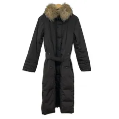 Burberry LONDON(バーバリーロンドン) ダウンコート サイズ38 L レディース - ダークブラウン 長袖/ラクーンファー着脱可/冬