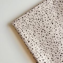 綿プリント／つぶつぶクッキークリーム　145×45〈生地・布・ベビー・スタイ・ポーチ・韓国風・コットン〉F78-1