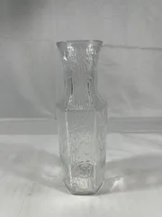 ガラス製　花瓶　花器　フラワースタンド　ガラス　花　インテリア　置物　昭和レトロ　昭和　レトロ