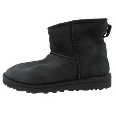 アグ UGG ムートンブーツ ボア シューズ クラシック ミニ Classic Mini 1002072 靴 サイズ26cm ブラック 黒 メンズ 【中古】