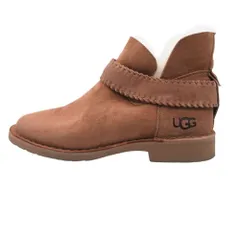UGG アグ ムートン ブーツ ショートブーツ シープスキン マッケイ Mckay 靴 23.5cm ベージュ レディース 【中古】