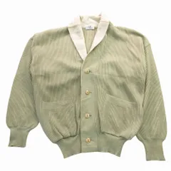 Vintage C.P. COMPANY シーピーカンパニー ショールカラー ニット カーディガン ジャケット サイズ4 XL グリーン 緑 メンズ 【中古】