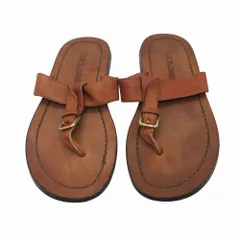 DOLCE&GABBANA ドルチェアンドガッバーナ ドルガバ レザー ベルト トング サンダル サイズ7 26cm ブラウン 茶色 メンズ 【中古】のサムネイル
