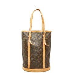 ルイ ヴィトン モノグラム バケットGM トートバッグ ショルダーバッグ バケツバック M42236 ブラウン PVC レザー レディース LOUIS VUITTON【1-0258488】