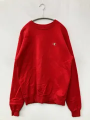 Champion チャンピオン スウェット S レッド コットン スウェット 裏起毛 無地 ワンポイント ブランドロゴ 刺繍 長袖