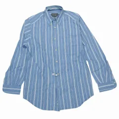 Eddie Bauer エディーバウアー ストライプ柄 ボタンダウンシャツ 長袖 トップス ブルー サイズXS メンズ 【中古】