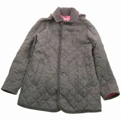 LAVENHAM ラベンハム フード付き キルティングコート アウター グレー サイズ42 XL メンズ 【中古】