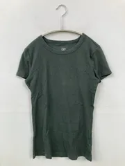 GAP ギャップ Tシャツ/カットソー XS ブラック 無地 半袖 ミドル丈 クルーネック(丸首)