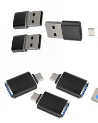 USB C 変換アダプタ（6パック）タイプC コンセント急速充電器 OTG ケーブル Type CからタイプA コネクタ USB A to Cカメラキーボードマウスつなぐスマホアダプタ Thunderbolt 4 プラグ Macbook Air ハブ ...