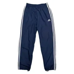 アディダス ネイビー 白 3本線ロゴ トラックパンツ 85