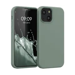 【新品】 kwmobile スマホケース Apple iPhone 13 mini対応 ケース - TPU リキッド シリコン カバー - 耐衝撃 傷防止 サラサラ Case 1