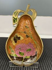 レトロ】七宝焼き 真鍮製 キートレイ ジュエリートレイ - メルカリ