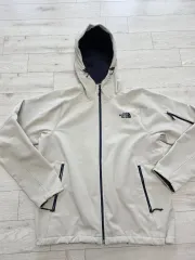 THE NORTH FACE ソフトシェル 起毛 フード ジャケット アイボリー