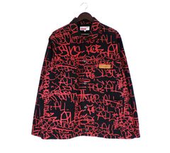 マルボンゴルフ Malbon Golf 【 ME0112 】 総柄 ナイロン ハーフジップ