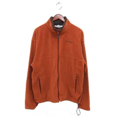 コロンビア Columbia アウトドアウェア フリース ジャケット ハイネック ロゴ刺繍 ジップアップ XS 茶 ブラウン /NT13