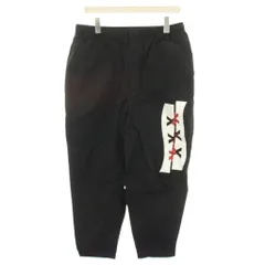ウィンダンシー WIND AND SEA ゴッドセレクション トリプルエックス GOD SELECTION XXX 21SS ナイロンパンツ イージーパンツ ウエストゴム ジップフライ ロゴプリント タグ付き 袋付き 1 黒 WDS-XXX-SP-02