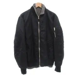 ユニフォームエクスペリメント uniform experiment MA-1 リバーシブル ジャケット ブルゾン 3 紺 ネイビー グレー UE-180020 /FF