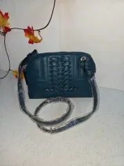 LANVIN COLLECTION ブルー キルティング クロスバック 新品