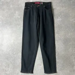 90s Levis シルバータブ LOOSE 後染め ブラック デニム パンツ W32 L31 / 90年代 リーバイス Silver Tab オールド ジーンズ ルーズ ワイド バギー 黒