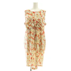 ポールスミス ブラック レーベル Paul Smith BLACK LABEL ワンピース ひざ丈 ノースリーブ 総柄 40 マルチカラー /AT