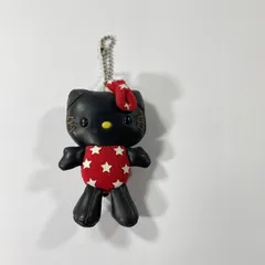 ★ 希少！  Hello Kitty ハローキティ ブラック キティ 黒キティ マスコットキーチェーン 平成 レトロ Sanrio サンリオ 全長9㎝  現状品