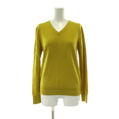 アンタイトル UNTITLED ニット セーター ウール 2 黄 イエロー Vネック 長袖 無地 トップス /PP ■GY60