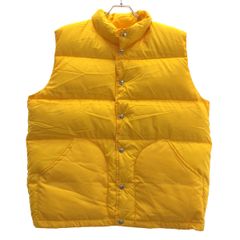 希少 70s North Face 茶タグ ダウンベスト イエロー USA製 - メルカリ