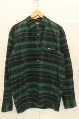 【中古】 THE NORTH FACE メンズネルシャツ M L S Stretch Flannel Shirt THE NORTH FACE M 緑 グリーン チェック