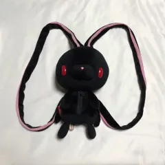 汎用 うさぎ ぬいぐるみ バックパック リュックサック バッグ ブラック