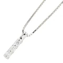 ペンダント ネックレス K18WG ホワイトゴールド レディース【1-0257140】